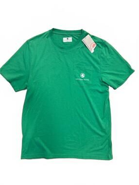 Southern Proper Kelly Green Graphic T-Shirt with Chest Pocket, Size Medium